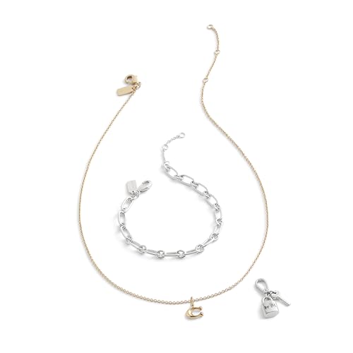 COACH Women's Collectible Signature Jewelry Charm - color: Lock Key Rhodium