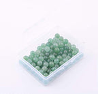 Natural Stone Beads 100pcs 10mm Green Aventurine Round Genuine Stone Beading Loose Gemstone Hole 1mm DIY Charm Smooth Beads for Bracelet Necklace Earrings Jewelry Making (Green Aventurine, 10mm) - color: Green Aventurine, size: 10mm