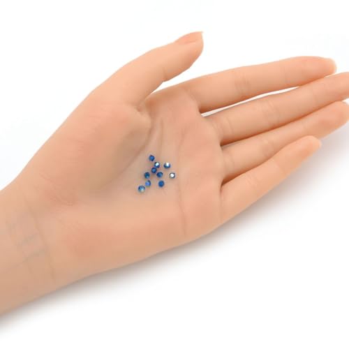 100pcs Authentic Preciosa 3mm (0.12 Inch) Small Faceted Bicone Crystal Loose Beads Capri Blue AB Compatible with Swarovski Elements Crystals for Jewelry Making Pre-B364 - color: Capri Blue AB, size: 3mm (0.12 Inch) - 100pcs