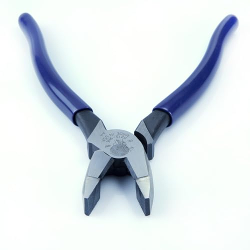 Klein Tools D213-9NE Pliers, Made in USA, 9-Inch Side Cutters, High Leverage Linesman Pliers Cut Copper, Aluminum and other Soft Metals - style: Standard