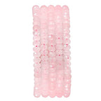 BEADIA Natural Rose Quartz Crystal Beads 4x2mm 120pcs Faceted Rondelle Loose Semi Gemstone Beads for Jewelry Making Design - color: Rose Quartz