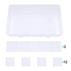 Gospire 15 Large Grids Clear Plastic Jewelry Box Organizer Storage Container with Removable Dividers (15 Grids - Clear) - color: Clear-15 Grids