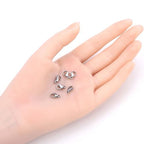 20pcs Adabele 304 Grade Surgical Stainless Steel 10mm (0.4 inch) Small Tiny Trigger Lobster Claw Clasp Hypoallergenic Connector for Craft Jewelry Making SJF12-4 - size: 10mm (0.39 inch) clasp