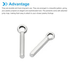 PATIKIL Letter Charm, 50pcs Alphabet Initial Pendant Charm Bulk DIY for Jewelry Making Bracelets Earrings Necklace - style: I