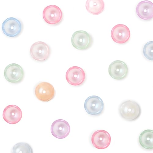 150Pcs Eggshell Luminous Acrylic Beads Cone for Jewelry Making Glow in The Dark Transparent Spacer Beads Bulk for Bracelet Earring Necklace DIY Craft Gift - color: Luminous Eggshell- 150 pcs