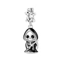 Charm for Bracelets and Necklaces, Heart Animals 925 Sterling Silver Bead Celestial Sun Moon Star Charms Jewelry Gift for Women Girls - color: Grim Reaper Charm