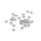 BEADIA Stainless Steel Spacer Beads 6x3mm Rondelle Loose Charm Caps Beads for DIY Jewelry Making 100pcs with 2.5mm Hole - color: 6x3mm 2.5mm