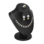 MOOCA 3 Pcs Set Black PU Faux Leather Combination Display Jewelry Stand Bust for Necklaces, Earrings, Rings, Jewelry Display For Vendors - color: Black PU Faux Leather, 3 pieces