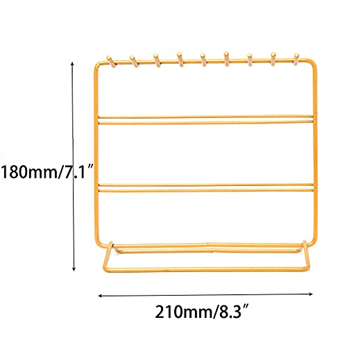 Jewelry Organizer, Jewelry Holder, Perfect Earrings, Necklaces and Bracelets Holder, Golden - color: Golden