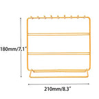 Jewelry Organizer, Jewelry Holder, Perfect Earrings, Necklaces and Bracelets Holder, Golden - color: Golden