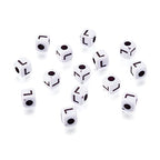 240pcs Opaque Acrylic Letter L Cube Beads White Plastic Alphabet Loose Spacer Square Beads 4-5mm for DIY Name Bracelet Necklace Jewelry Crafts Making Hole: 1.8mm - color: Letter L#White and Black