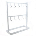 LXZ 1 PC Tabletop Hook Rack – Jewelry Stand Holder – White Hangers for Necklaces Keys Brace laces Ear Rings - color: White