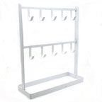 LXZ 1 PC Tabletop Hook Rack – Jewelry Stand Holder – White Hangers for Necklaces Keys Brace laces Ear Rings - color: White