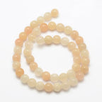 45Pcs Natural Pink Aventurine Beads 8mm Round Natural Gemstone Beads Smooth Loose Spacer Bead for DIY Craft Bracelet Necklace Earrings Jewelry Making Supplies - color: Natural Aventurine