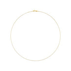Amazon Essentials Sterling Yellow Gold or Silver Thin 0.8mm Box Chain Necklace - color: Yellow Gold, size: 18"