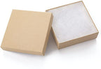 GEFTOL Jewelry Gift Boxes 96 Pack 3.5x3.5x1 Inch Cardboard Jewelry Boxes,Small Gift Boxes for Jewelry Earrings Necklaces Handmade Bangles Bracelets(Brown) - color: Brown, size: 3.5x3.5x1 Inch (Pack of 96)