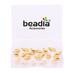 BEADIA 18K Gold Plated Lobster Clasps Non Tarnish 12mm 20pcs for Jewelry Making Findings - color: Lobster Clasps Gold, size: 12mm