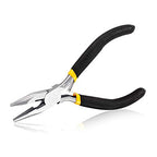 SPEEDWOX Chain Nose Pliers Long Nose Pliers 5 Inches Mini Wire Cutter for Hard to Reach Confined Areas Smooth Jaws Beading Work Hobby Jewelry Making Repairing Tools - size: Long Nose with Cutter