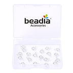 BEADIA Silver Plated Spring Clasps Non Tarnish 6mm 20pcs for Jewelry Making Findings - color: Spring Clasps Silver, size: 6mm