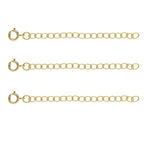 1pc Adabele Real 1/20 14K Gold Filled Chain Extender 2 inch Cable Chain Extension Clasp Removable Adjustable for DIY Craft Necklace Bracelet Anklet Jewelry Making JK8-B2 - color: 14K Gold Filled, size: 2 inch - 1pc