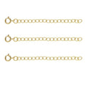 2pcs Adabele Real 1/20 14K Gold Filled Chain Extender 2 inch Cable Chain Extension Clasp Removable Adjustable for DIY Craft Necklace Bracelet Anklet Jewelry Making JK8-B2 - color: 14K Gold Filled, size: 2 inch - 2pcs
