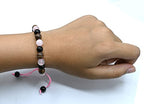 Amazing Gemstone Bracelet for Breaking Attachments Manifestation - Rose Quartz Mariyam Jasper Black Obsidian Bracelet Set for Men Women Healing Calming Anxiety Stress Relief Gifts (Adjustable) - color: Breaking Attachments