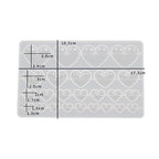 2 Pcs Heart Silicone Mold, Mixed Size Heart-Shaped Casting Jewelry Mold for Making Earrings & Jewelry Making Crafting Projects - color: mix-heart