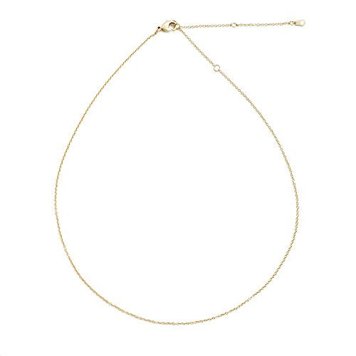Honeycat Thin Chain Adjustable Choker in Gold, Rose Gold, or Silver (13", 14", 15", 16", 17") | Delicate Jewelry - color: Gold