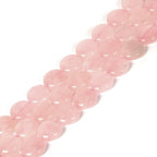 Natural Rose Quartz 20mm Coin Disc Loose Beads 16 Inch for DIY Jewelry Making Beads - color: Rose Quartz