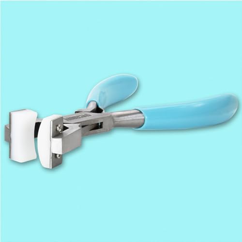 ABBECIAO Nylon Jaw Bracelet Bending Pliers for Shaping Cuff Bracelets and Wrapping Metal Jewelry Making Tool w/PVC Handles