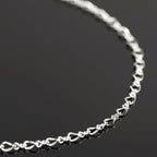 YOUBEIYEE 32.8 Feet Silver Chain for Jewelry Making Silver Plated Brass Link Chain Women Necklace Bracelet DIY Jewelry Chain Roll - color: 1:1 Lip