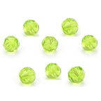 100pcs Adabele Austrian 4mm (0.16 Inch) Small Faceted Loose Round Crystal Beads Light Olivine Green Compatible with 5000 Swarovski Crystals Preciosa SS2R-417 - color: Light Olivine Green, size: 4mm Small (100pcs)