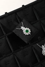 Stackable Jewelry Trays, Velvet Earring Box,Premium Necklace Box,Luxury Jewelry Display Case,Black Pendant Trays - color: Black, size: 24 Grid Pendant Tray