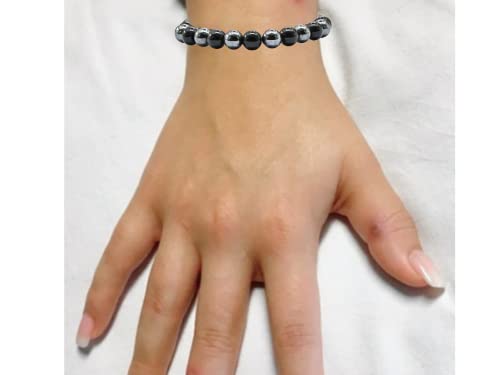 Amazing Gemstone Bracelet for Lymphatic Drainage - Black Obsidian Hematite Bracelet Set for Men Women Healing Calming Anxiety Stress Relief Gifts Pulseras Para Hombres Mujer Stocking Stuffers - color: Lymphatic Drainage