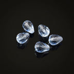 24pcs Adabele Austrian 8mm Faceted Teardrop Loose Crystal Beads Light Sapphire Blue Compatible with 5500 Swarovski Crystals Preciosa SST-814 - color: Light Sapphire Blue, size: 8mm x 6mm - 24pcs