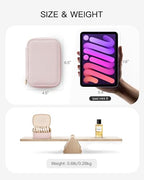 VLANDO Jewelry Box with 8 Velvet Jewelry Bags Travel Jewelry Case for Mothers Day Mom Gifts, Jewelry Organizer Necklace Rings Earrings Bags Gift Ideas for Birthday Bride (Pink) - color: 8PCS-Pink