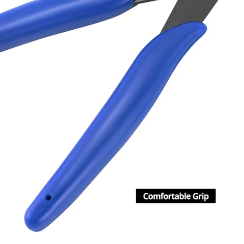 QWORK Small Wire Cutters,10 Pack 170 Micro Flush Cutter – 5 Inch Diagonal Cutting Pliers for Electronics, Models, Jewelry Making