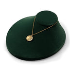 Oirlv Necklace Holder Bust Velvet Jewelry Display Necklace Display for Vendors Display Pendant Display Stand Green - color: Green Velvet