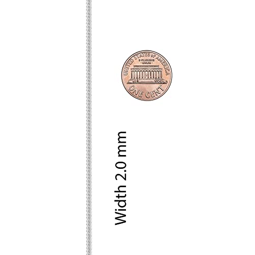 LIFETIME JEWELRY Crushed Herringbone Chain Necklaces for Women and Men 24k Gold Plated - color: White Gold, size: 36 inches, style: 2mm