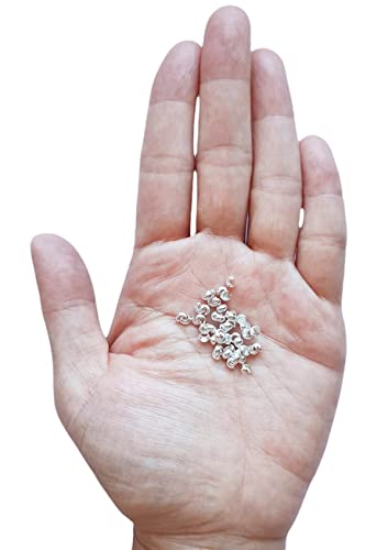 50pcs 925 Sterling Silver Open Crimp Bead Covers, 3MM, By CRAFT WIRE - color: 925 Sterling Silver, size: 3MM