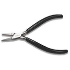 The Beadsmith Flat Nose Pliers – Extra Fine Tips – 4.5 inches (114mm) – PVC Grip Handle with Double Leaf Springs – Jewelry Making Tool for Creating Bracelets, Earrings and Necklaces - style: Flat Nose