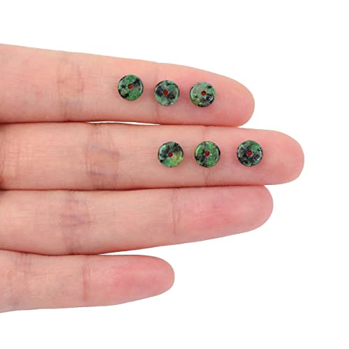 JOE FOREMAN 2x6mm Natural Green Zoisite Stone Semi-Gemstone Heishi Disc Rondelle Spacer Beads for Jewelry Making Full 15" Strand Energy Stone Healing Power - color: Green Zoisite Stone