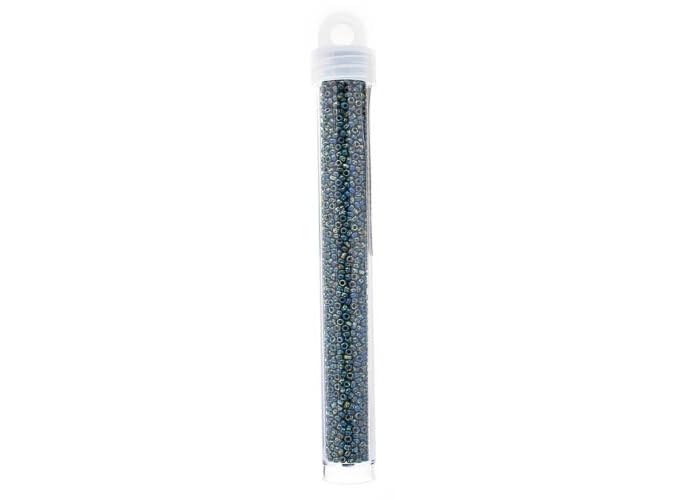 Miyuki Seed Bead 11/0 APX. 22 - g OP. Dk. Teal Picasso Japanese Glass Seed Beads - color: Dk. Teal Picasso