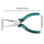 8 PCS 6.3 Inch Spring Needle Nose Pliers, Heavy Duty Steel Nose Side Cutting Pliers Nonslip Rubber Handle Wire Cutter for Crimping Looping Shearing - size: 6.5 Inch 8 PCS