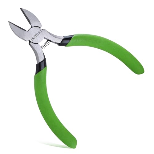 Wire Cutters Side Cutting Pliers 5 Inch Diagonal Pliers Floral Wire Cutters Ultra Sharp Flush Cut Pliers Mini Fine Wire Cutting Plier Flush Cutting Pliers for Jewelry Making - style: Diagonal Pliers