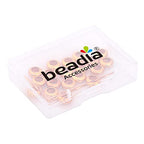 BEADIA 18K Gold Plated Stopper Beads 10x4.5mm 20pcs Rondelle Insert Silicon Length Adjust Spacer Beads for Jewelry Making Findings - color: Rondelle, size: 10x4.5mm