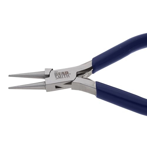 The Beadsmith Round-Nose Pliers for Bending and Looping Wires, Jewelry Making Supplies - style: Round Nose