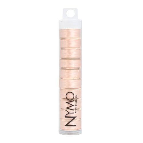 The Beadsmith Nymo Thread – 10-Pack Baby Pink Color – Size D, .30mm Diameter, 64 Yard/58.5 Meter Spool – Made of Nylon – Bead Embroidery & Weaving, Off Loom & Loom Work and DIY Craft Projects - size: Size D, 64 Yards, style: Pink
