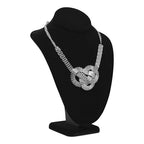 Novel Box Black Velvet Stand Jewelry Necklace Display 7.5x4x11 Inches - Freestanding Travel Necklace Holder Stand - Necklace Mannequin Organizer Stands - Necklace Displays Large - color: Black Velvet, size: Large