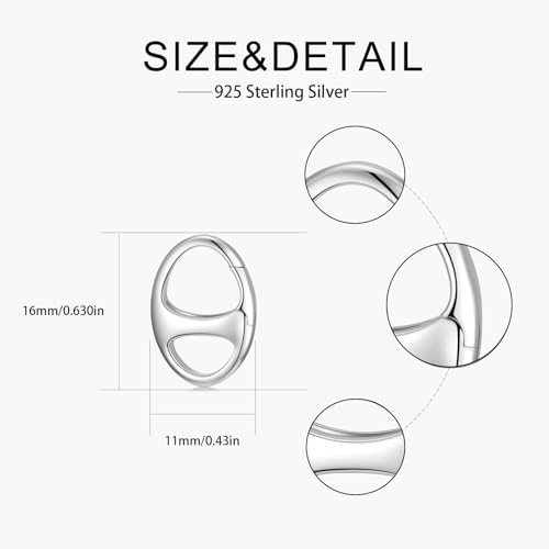 925 Sterling Silver Double Opening Lobster Clasp, Necklace Bracelet Anklet Jewelry Extender Clasp for DIY Jewelry Making (Style 3-1pc) - style: style 3-1pc